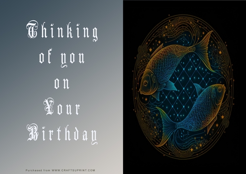 No Cut Just Print Birthday Cards