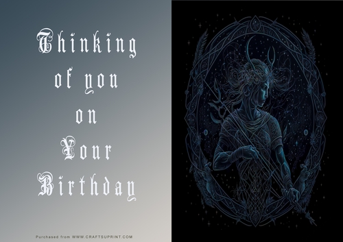 No Cut Just Print Birthday Cards