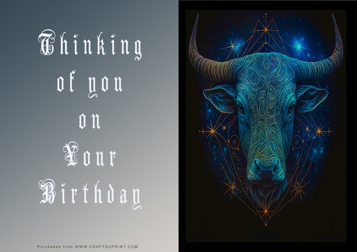 No Cut Just Print Birthday Cards