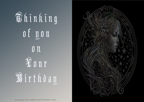 No Cut Just Print Birthday Cards
