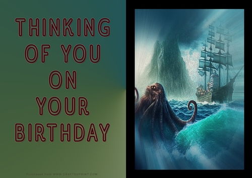 No Cut Just Print Birthday Cards