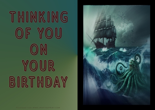 No Cut Just Print Birthday Cards