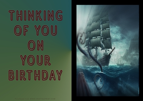 No Cut Just Print Birthday Cards