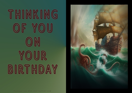 No Cut Just Print Birthday Cards