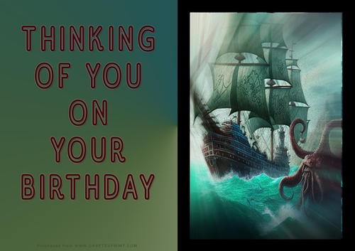 No Cut Just Print Birthday Cards