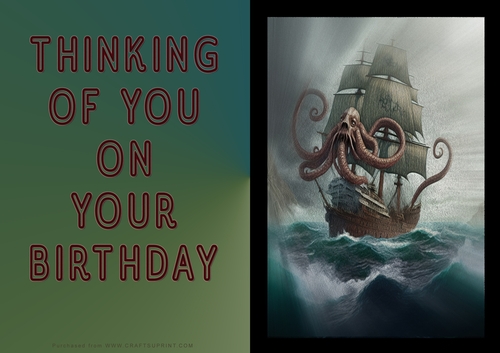 No Cut Just Print Birthday Cards
