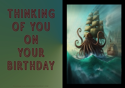 No Cut Just Print Birthday Cards