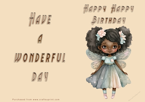 NCJP - Ethnic Girl Happy Birthday - Wonderful Day