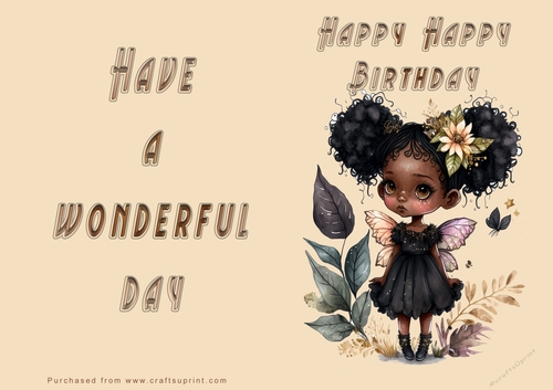 NCJP - Ethnic Girl Happy Birthday - Wonderful Day