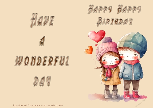 NCJP - Boy and Girl - Happy Birthday - Wonderful Day