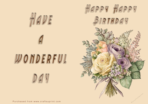 NCJP - Bunch of Flowers - Happy Birthday - Wonderful Day