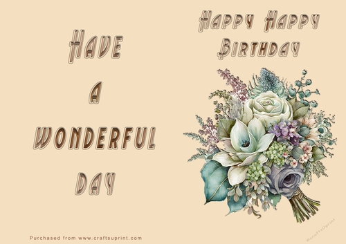 NCJP - Bunch of Flowers - Happy Birthday - Wonderful Day