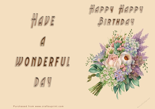 NCJP - Bunch of Flowers - Happy Birthday - Wonderful Day