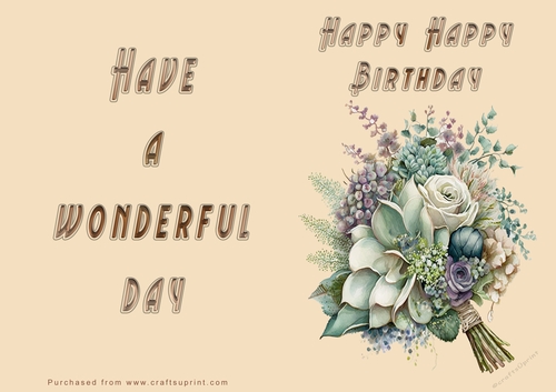 NCJP - Bunch of Flowers - Happy Birthday - Wonderful Day
