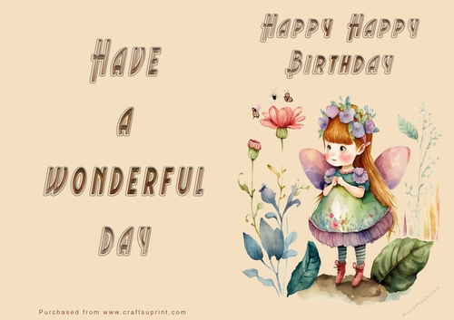 NCJP - Happy Birthday - Wonderful Day - Flower Fairy