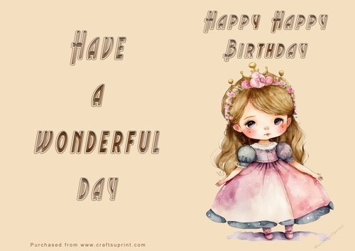 NCJP - Happy Birthday - Wonderful Day - Princess