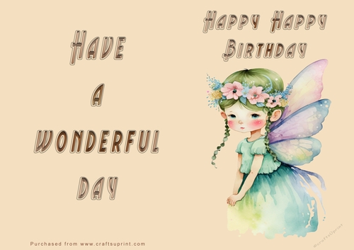 NCJP - Happy Birthday - Wonderful Day - Fairy