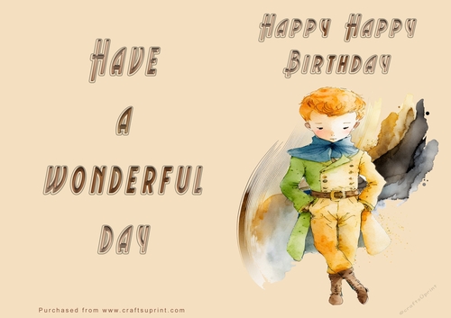 NCJP - Happy Birthday - Wonderful Day - Ginger Vintage Boy