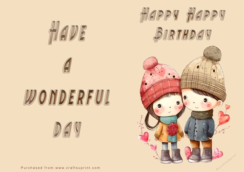 NCJP - Happy Birthday - Wonderful Day - Boy and Girl