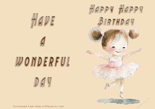 NCJP - Happy Birthday - Wonderful Day - Ballerina