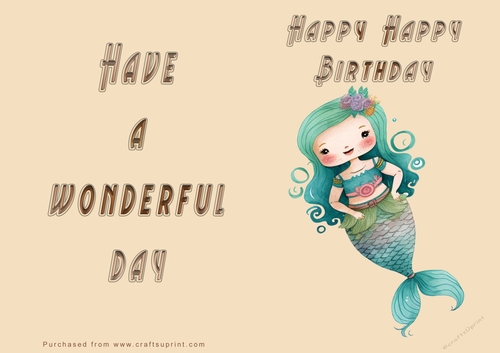 NCJP - Happy Birthday - Wonderful Day - Mermaid
