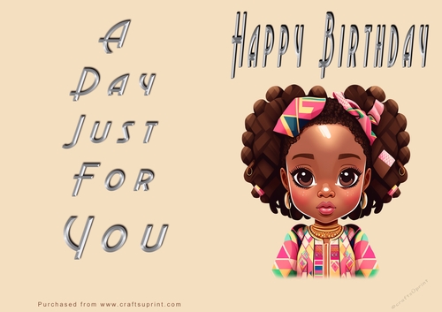 NCJP - Happy Happy Birthday - Ethnic Cute Girl