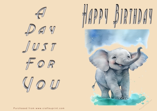NCJP - Happy Happy Birthday - Happy Baby Elephant