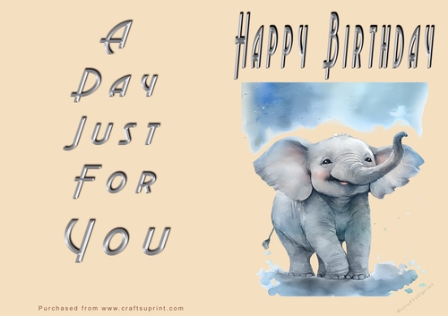 NCJP - Happy Happy Birthday - Happy Baby Elephant