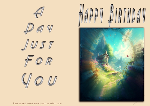 NCJP - Happy Happy Birthday - Fantasy House in the meadow