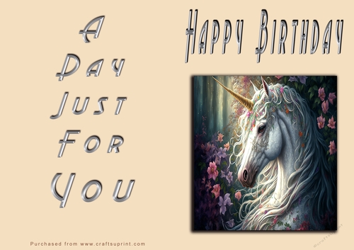 NCJP - Happy Happy Birthday - Fantasy Unicorn
