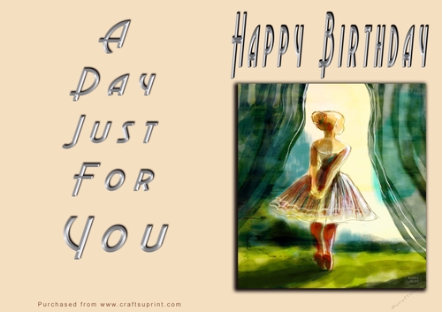 NCJP - Happy Happy Birthday - Ballerina in Curtains