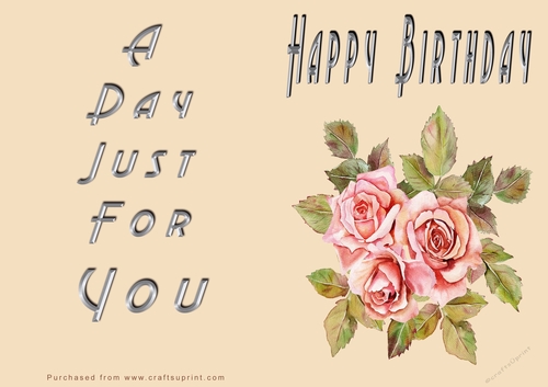 NCJP - Happy Happy Birthday - Pink Roses