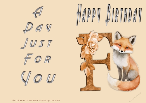 NCJP - Happy Happy Birthday - F for Fox