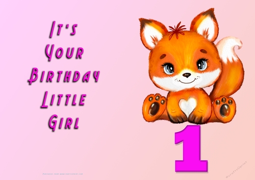 NCJP - Its Your Birthday Little Girl - 1 - Cute Fox