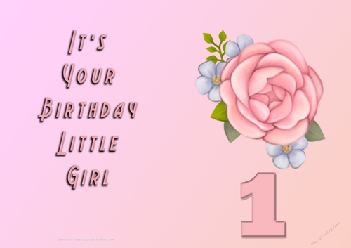 NCJP - Its Your Birthday Little Girl - 1 - Beautiful Rose