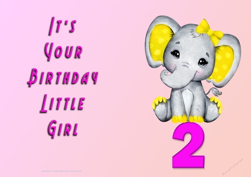 NCJP - Its Your Birthday - 2 - Cute Elephant