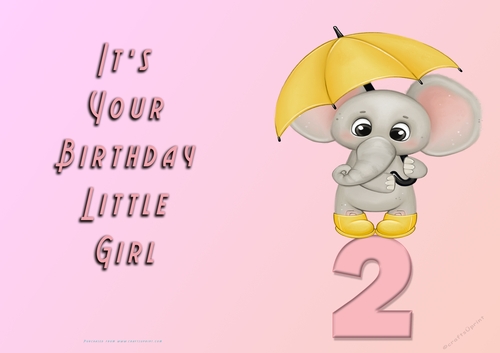 NCJP - Its Your Birthday - 2 - Cute Elephant