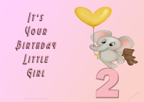 NCJP - Its Your Birthday - 2 - Cute Elephant