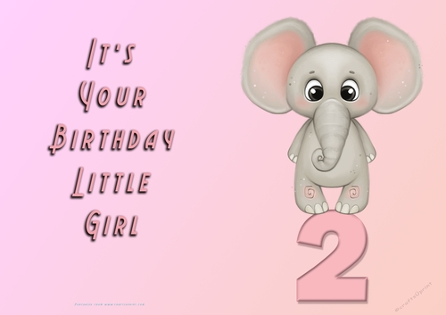 NCJP - Its Your Birthday - 2 - Cute Elephant