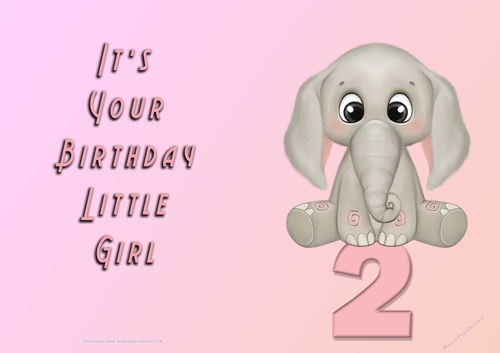 NCJP - Its Your Birthday - 2 - Cute Elephant