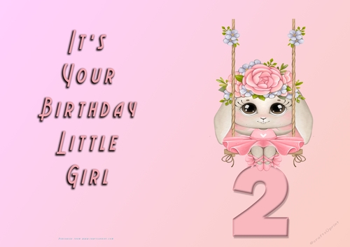 NCJP - Its Your Birthday - 2 - Cute Ballerina Rabbit