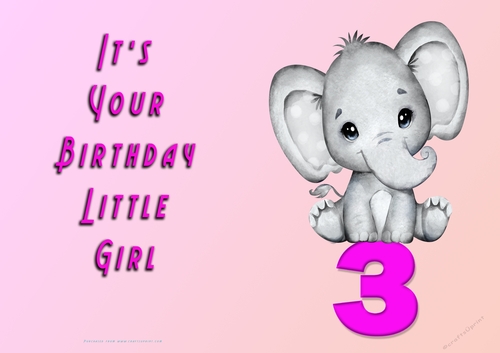 NCJP - Its Your Birthday - 3 - Cute Elephant