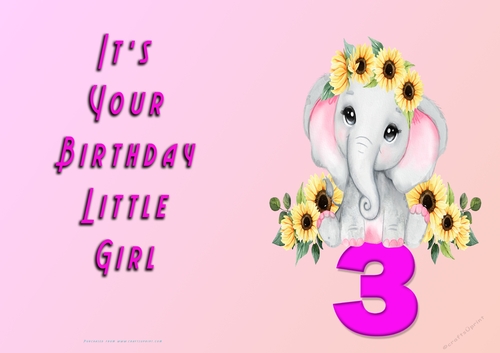 NCJP - Its Your Birthday - 3 - Cute Elephant