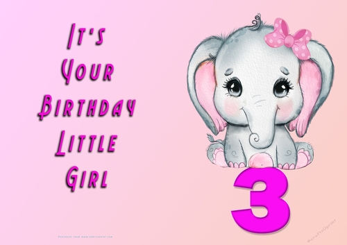 NCJP - Its Your Birthday - 3 - Cute Elephant