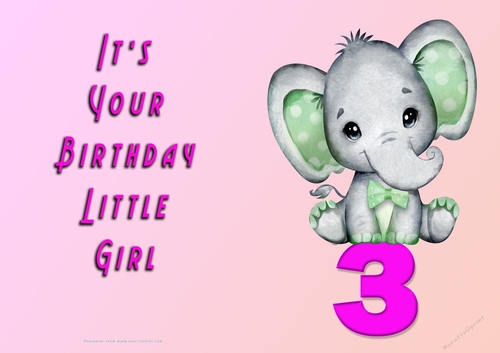 NCJP - Its Your Birthday - 3 - Cute Elephant