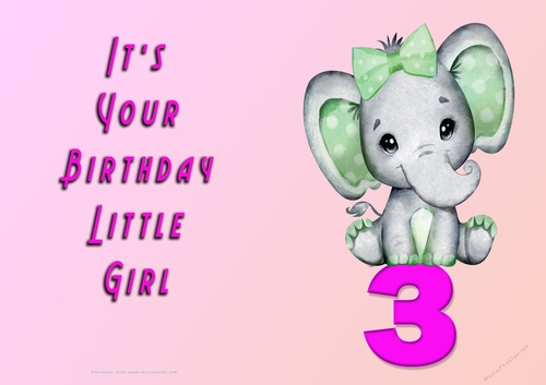 NCJP - Its Your Birthday - 3 - Cute Elephant