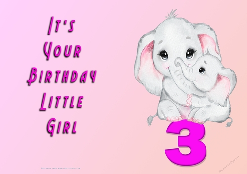 NCJP - Its Your Birthday - 3 - Cute Elephant