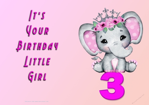 NCJP - Its Your Birthday - 3 - Cute Elephant