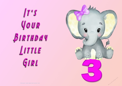 NCJP - Its Your Birthday - 3 - Cute Elephant