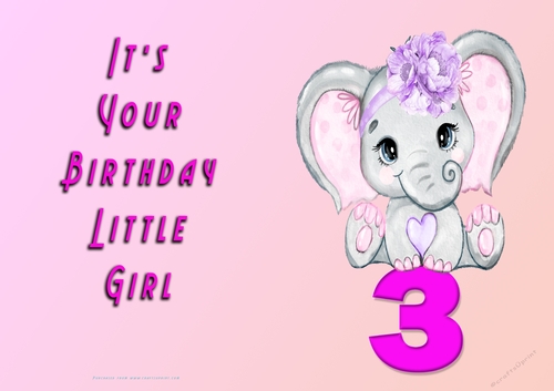 NCJP - Its Your Birthday - 3 - Cute Elephant